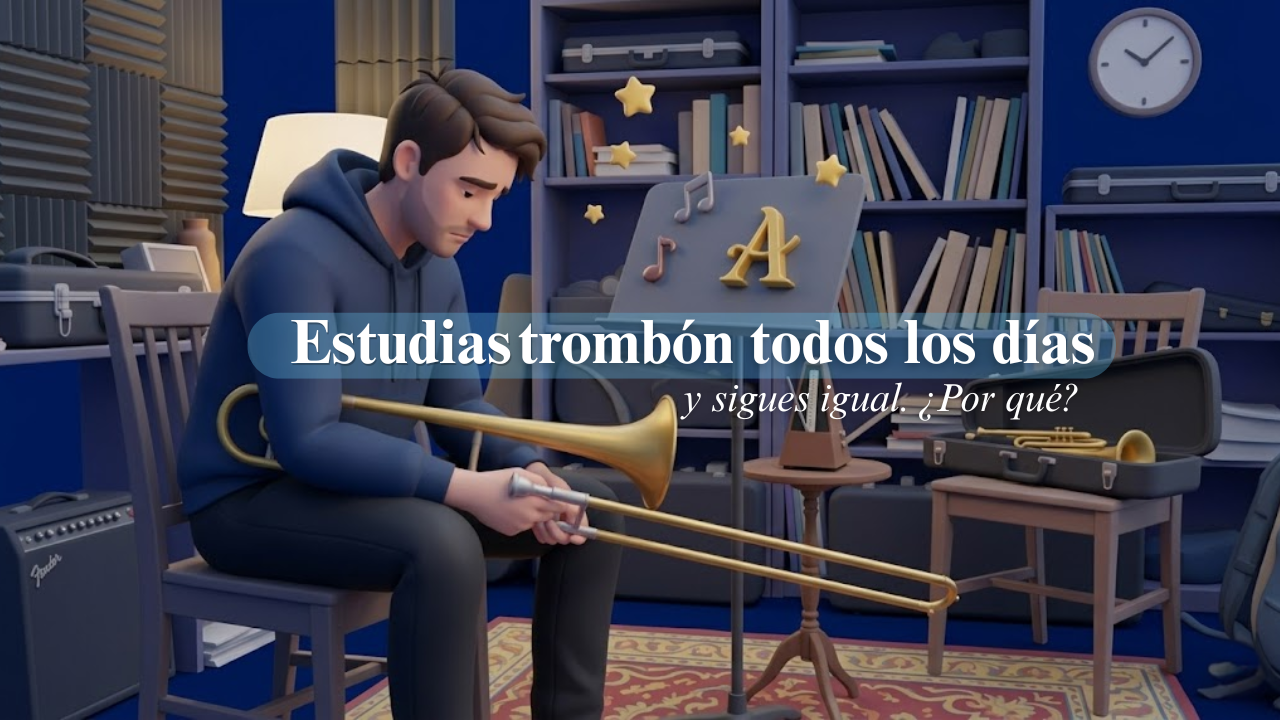 Estudias trombón todos los días y sigues igual - Portada