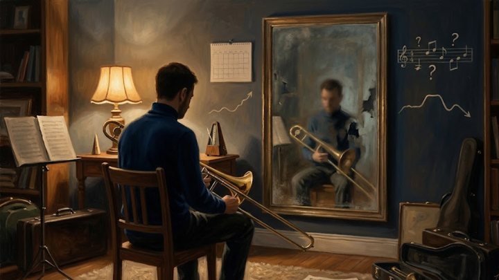 identifica sintomas dañinos cuando estudias trombón
